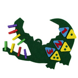 Maxbell Maxbell Kids Weave Cloth Early Learning Toy Mathematic Toy Teaching Aids Crocodile