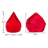 Maxbell Waterproof Stuffed Animal Storage Bean Bag Cover Red & Green