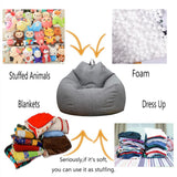 Maxbell Waterproof Stuffed Animal Storage Bean Bag Cover Red & Green