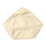 Maxbell 2 Pieces Waterproof Stuffed Animal Storage Bean Bag Cover Beige