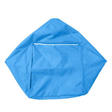 Maxbell Waterproof Stuffed Animal Storage Bean Bag Cover Yellow & Sky Blue