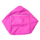 Maxbell Waterproof Stuffed Animal Storage Bean Bag Cover Green & Hot Pink