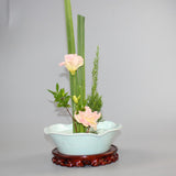 Maxbell Round Ikebana Kenzan Flower Frog Rubber Base with Storage Bag