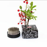Maxbell Round Ikebana Kenzan Flower Frog Rubber Base with Storage Bag