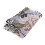 Maxbell Romantic Peony Curtains for Living Room Bedroom Beige 100x200 Rod Pocket - Aladdin Shoppers