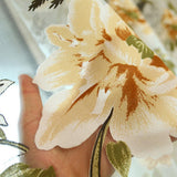 Maxbell Romantic Peony Curtains for Living Room Bedroom Beige 100x200 Rod Pocket - Aladdin Shoppers