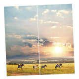 Maxbell Set of 2 Panels Digital Photo Printing 3D Curtains Aminals zebra - Aladdin Shoppers