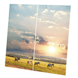 Maxbell Set of 2 Panels Digital Photo Printing 3D Curtains Aminals zebra - Aladdin Shoppers