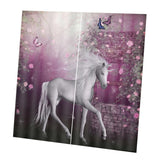 Maxbell Set of 2 Panels Digital Photo Printing 3D Curtains Aminals Unicorn - Aladdin Shoppers
