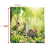 Maxbell Set of 2 Panels Digital Photo Printing 3D Curtains Aminals Rabbit - Aladdin Shoppers