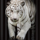 Maxbell Set of 2 Panels Digital Photo Printing 3D Curtains Aminals White Tiger - Aladdin Shoppers