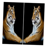 Maxbell Set of 2 Panels Digital Photo Printing 3D Curtains Aminals Yellow Tiger - Aladdin Shoppers