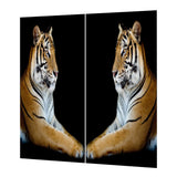 Maxbell Set of 2 Panels Digital Photo Printing 3D Curtains Aminals Yellow Tiger - Aladdin Shoppers