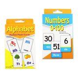 Maxbell 2 Set English Flash Cards Number Alphabet Kindergarten Toddlers Preschool