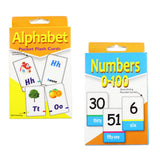 Maxbell 2 Set English Flash Cards Number Alphabet Kindergarten Toddlers Preschool