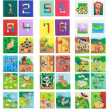 Maxbell Maxbell 26 Pieces Vivid Safety Cloth Cards for Baby Children #4 Animal and Number