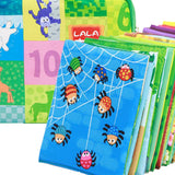 Maxbell Maxbell 26 Pieces Vivid Safety Cloth Cards for Baby Children #4 Animal and Number