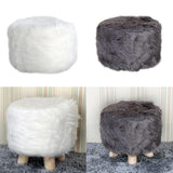 Maxbell 2 Pcs Comfortable Stool Covers for Home Living Room Decorations White