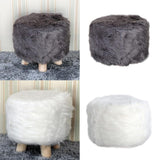 Maxbell 2 Pcs Comfortable Stool Covers for Home Living Room Decorations White