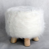 Maxbell 2 Pcs Comfortable Stool Covers for Home Living Room Decorations White