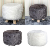 Maxbell 2 Pcs Comfortable Stool Covers for Home Living Room Decorations White