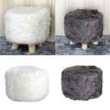 Maxbell 2 Pcs Comfortable Stool Covers for Home Living Room Decorations White