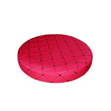 Maxbell 3Pcs 35cm Bar Stool Cover Round Lift Chair Seat Sleeve Polyester Salon Red