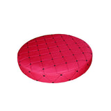 Maxbell 3Pcs 35cm Bar Stool Cover Round Lift Chair Seat Sleeve Polyester Salon Red