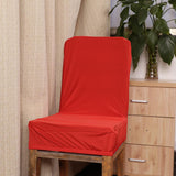 Maxbell 2x Elastic Short Back Chair Seat Cover Stool Chair Cover for Kitchen Salon