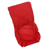 Maxbell 2x Elastic Short Back Chair Seat Cover Stool Chair Cover for Kitchen Salon