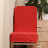 Maxbell 2x Elastic Short Back Chair Seat Cover Stool Chair Cover for Kitchen Salon
