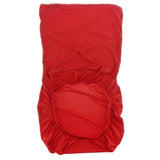 Maxbell 2x Elastic Short Back Chair Seat Cover Stool Chair Cover for Kitchen Salon