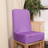 Maxbell 2x Elastic Short Back Chair Seat Cover Stool Chair Cover for Kitchen Salon