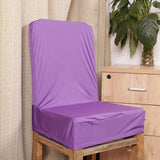 Maxbell 2x Elastic Short Back Chair Seat Cover Stool Chair Cover for Kitchen Salon