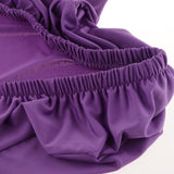 Maxbell 2x Elastic Short Back Chair Seat Cover Stool Chair Cover for Kitchen Salon