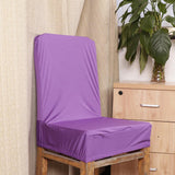 Maxbell 2x Elastic Short Back Chair Seat Cover Stool Chair Cover for Kitchen Salon