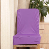 Maxbell 2x Elastic Short Back Chair Seat Cover Stool Chair Cover for Kitchen Salon