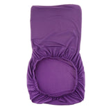 Maxbell 2x Elastic Short Back Chair Seat Cover Stool Chair Cover for Kitchen Salon