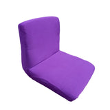 Maxbell 2x Elastic Short Back Chair Seat Cover Stool Chair Cover for Kitchen Salon