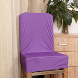 Maxbell 2x Elastic Short Back Chair Seat Cover Stool Chair Cover for Kitchen Salon