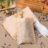 Maxbell 300Pcs Empty Tea Filter Bags Loose Herbs Teabag Drawstring 5x7,7x9,9x10cm