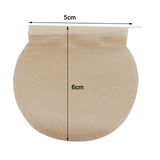 Maxbell 200Pcs Empty Tea Filter Bags Loose Herbs Teabag with Drawstring 2 Shapes
