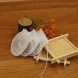 Maxbell 400Pcs Round Empty Tea Filter Bags Loose Herbs Teabag Beige&White