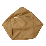 Maxbell 2PCS Large Adult Size Bean Bag Cover Toy Clothes Storage Yellow and Coffee