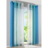 Maxbell 2 Pcs Voile Sheer Window Curtain Panel Total Width 280cm Size XL