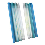 Maxbell 2 Pcs Voile Sheer Window Curtain Panel Total Width 280cm Size XL