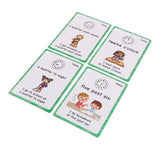 Maxbell Maxbell Preschool Educational Sight Word Flash Cards Time Expression 19 Pieces