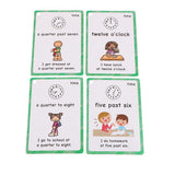 Maxbell Maxbell Preschool Educational Sight Word Flash Cards Time Expression 19 Pieces