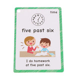 Maxbell Maxbell Preschool Educational Sight Word Flash Cards Time Expression 19 Pieces