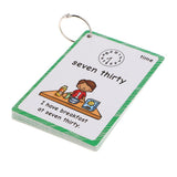 Maxbell Maxbell Preschool Educational Sight Word Flash Cards Time Expression 19 Pieces